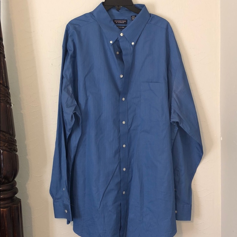 LONG SLEEVE BIG AND TALL BUTTON DOWN SHIRT